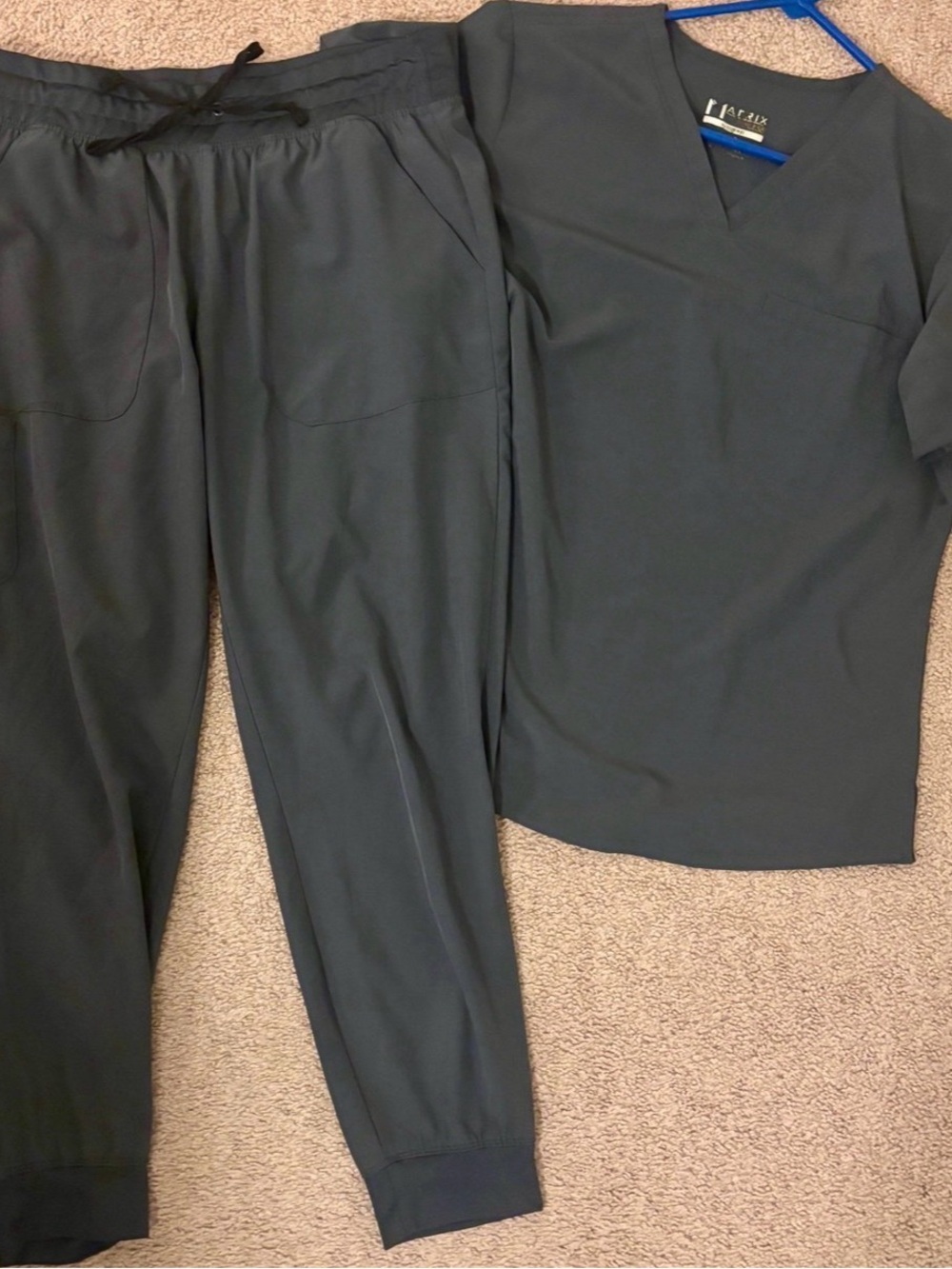 Gray Maevn Matrix Impulse Scrub Set